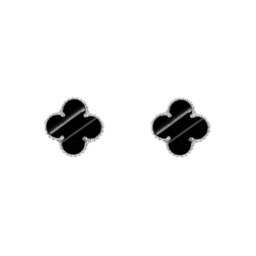 [Gaonasi]CLOVER SILVER 15MM EARRINGS COLLECTION