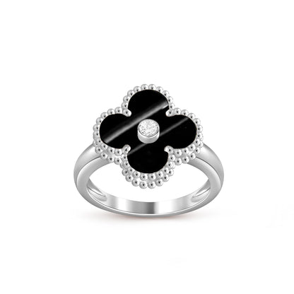 [Gaonasi]CLOVER SILVER DIOMND RING COLLECTION