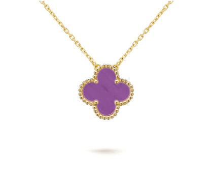 [Gaonasi]CLOVER 15MM SINGLE FLOWER NECKLACE COLLECTION