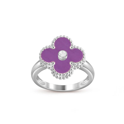 [Gaonasi]CLOVER SILVER DIOMND RING COLLECTION
