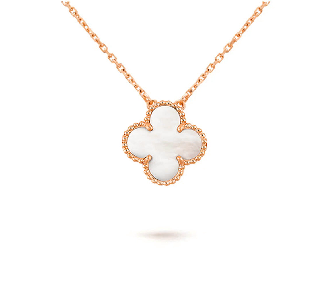 [Gaonasi]CLOVER 15MM SINGLE FLOWER NECKLACE COLLECTION
