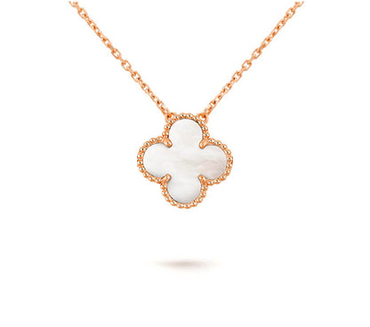 [Gaonasi]CLOVER 15MM SINGLE FLOWER NECKLACE COLLECTION