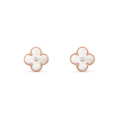 [Gaonasi]CLOVER  15MM DIAMOND EARRINGS COLLECTION