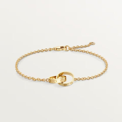 [Gaonasi Jewelry]LOVE BRACELET DOUBLE RING