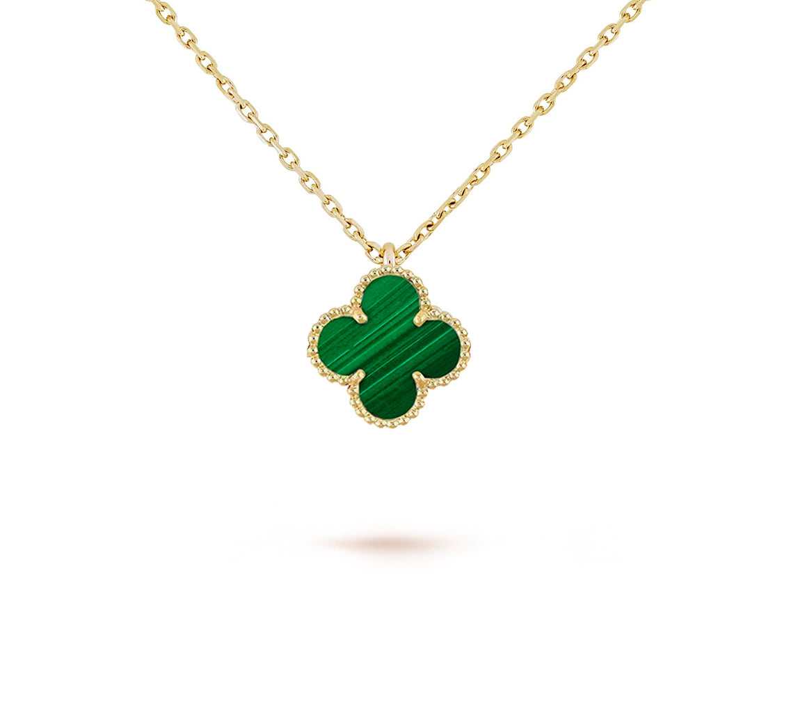 [Gaonasi]CLOVER MINI 9.5MM CARNELIANS NECKLACE COLLECTION