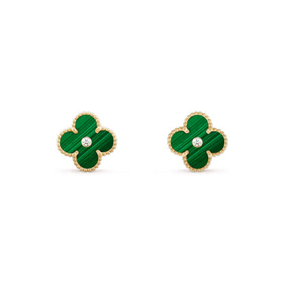 [Gaonasi]CLOVER  15MM DIAMOND EARRINGS COLLECTION