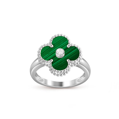 [Gaonasi]CLOVER SILVER DIOMND RING COLLECTION