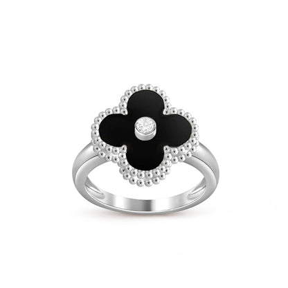 [Gaonasi]CLOVER SILVER DIOMND RING COLLECTION
