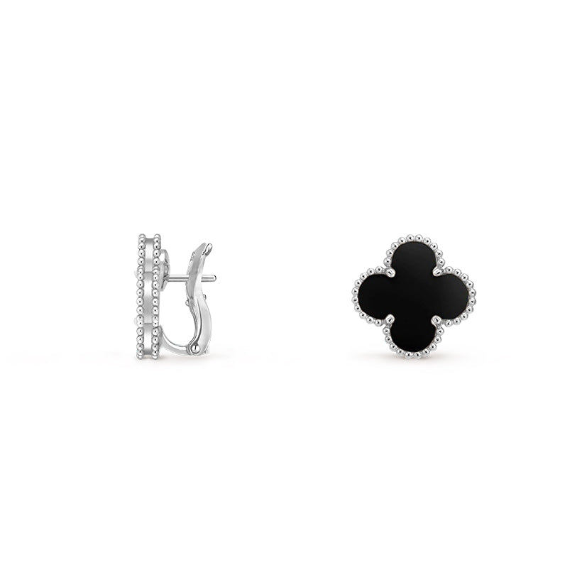 [Gaonasi]CLOVER SILVER 15MM MOP EARRINGS COLLECTION