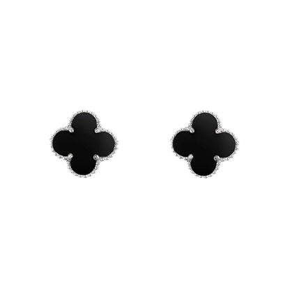 [Gaonasi]CLOVER SILVER 15MM EARRINGS COLLECTION