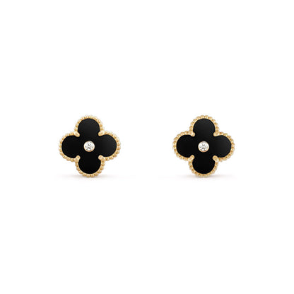 [Gaonasi]CLOVER  15MM DIAMOND EARRINGS COLLECTION