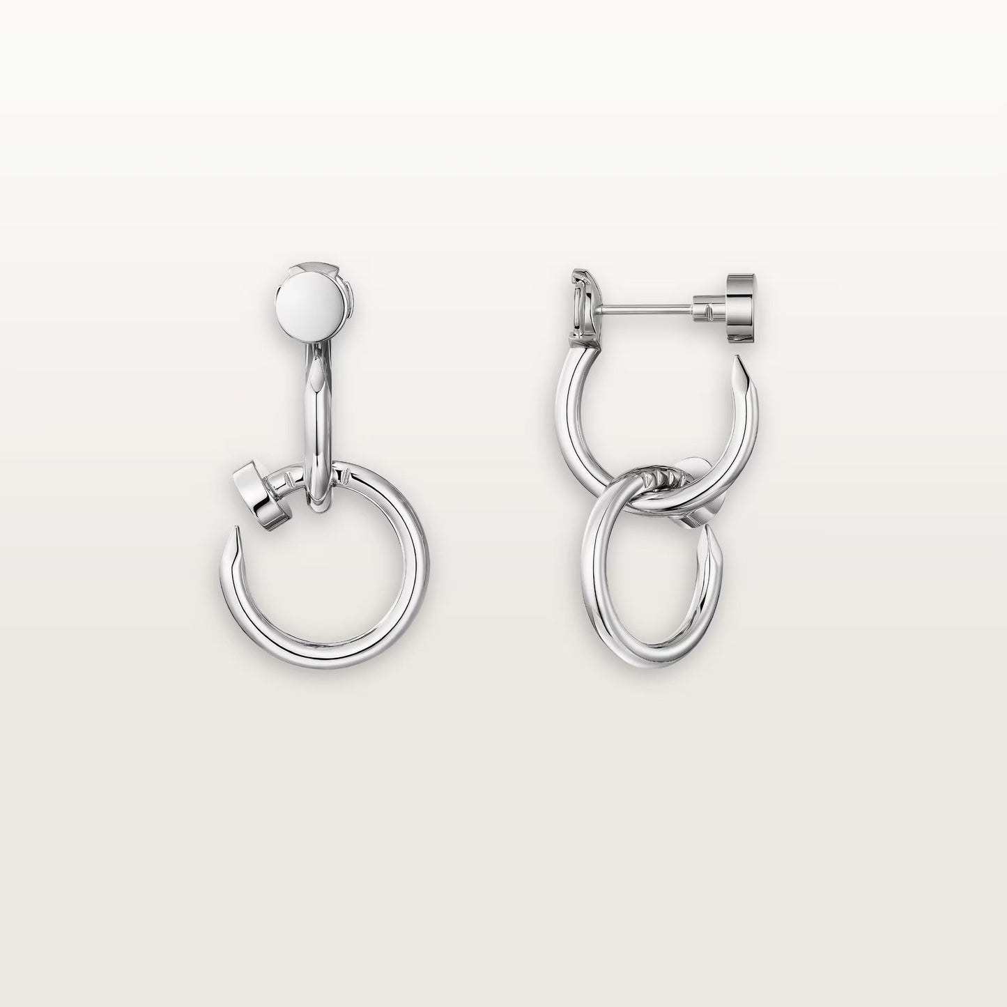 [Gaonasi Jewelry]JUSTE NO DIAMOND DOUBLE EARRINGS