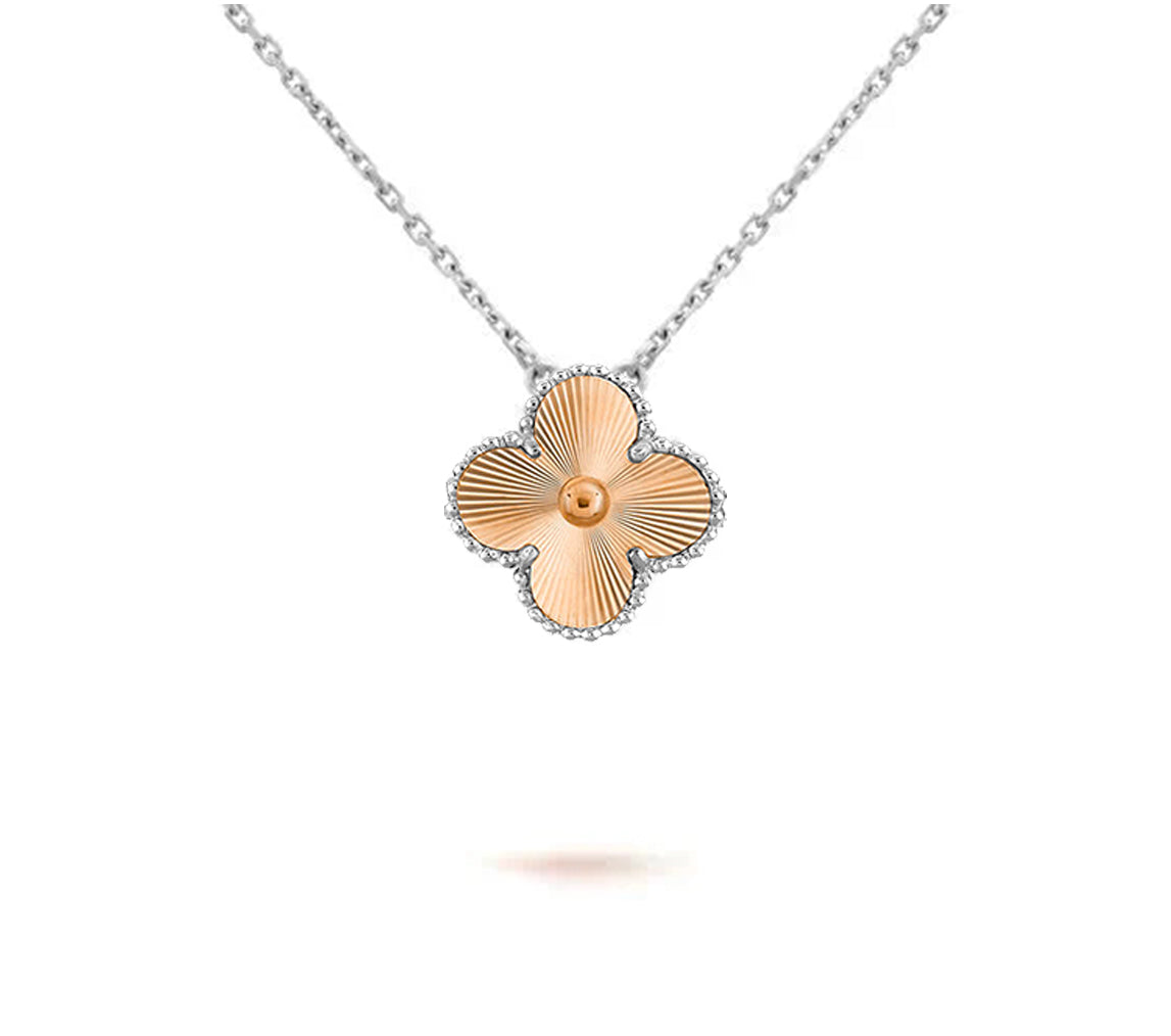 [Gaonasi]CLOVER 15MM NECKLACE SILVER COLLECTION