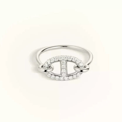 [Gaonasi]RONDE SMALL SILVER DIAMOND RING