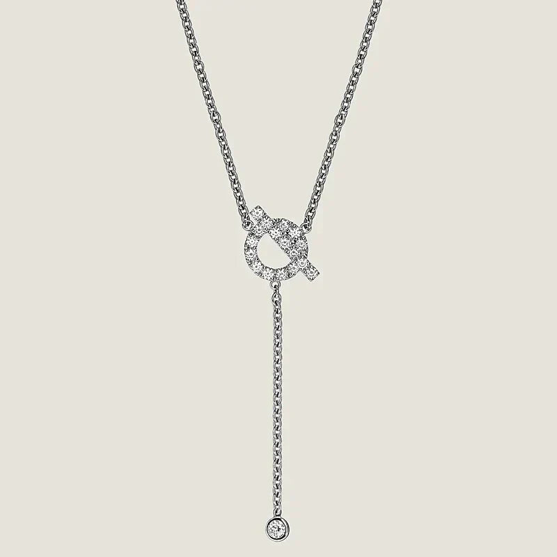 [Gaonasi]FINESSE SILVER DIAMOND NECKLACE