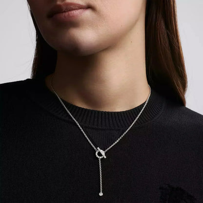[Gaonasi]FINESSE SILVER DIAMOND NECKLACE
