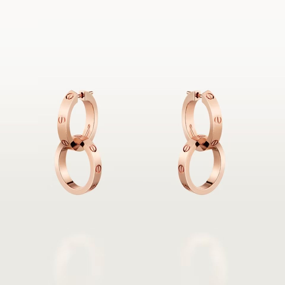[Gaonasi Jewelry]LOVE 3.3MM DANGLE EARRINGS