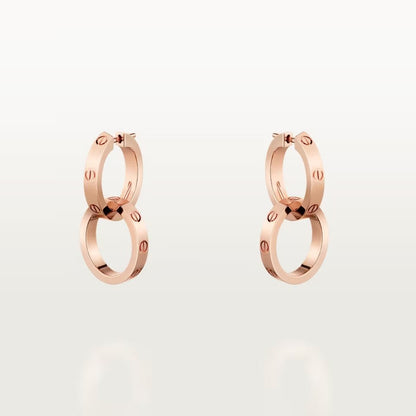 [Gaonasi Jewelry]LOVE 3.3MM DANGLE EARRINGS
