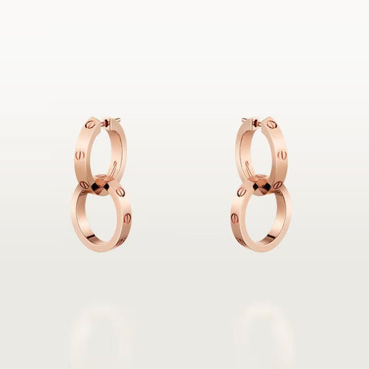 [Gaonasi Jewelry]LOVE 3.3MM DANGLE EARRINGS