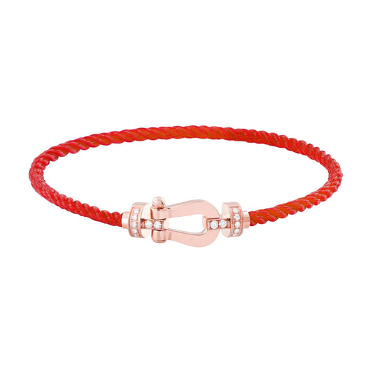 [Gaonasi]FORCE 10 HALF DIAMOND PINK GOLD RED CORDERI LARGE AND MEDIUM MODEL