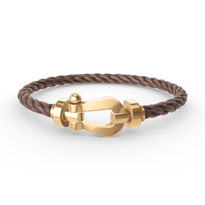 [Gaonasi]FORCE LARGE HORSESHOE NO DIAMOND BRACELET GOLD