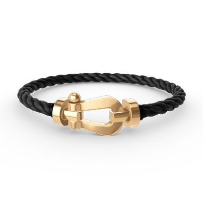 [Gaonasi]FORCE LARGE HORSESHOE NO DIAMOND BRACELET GOLD