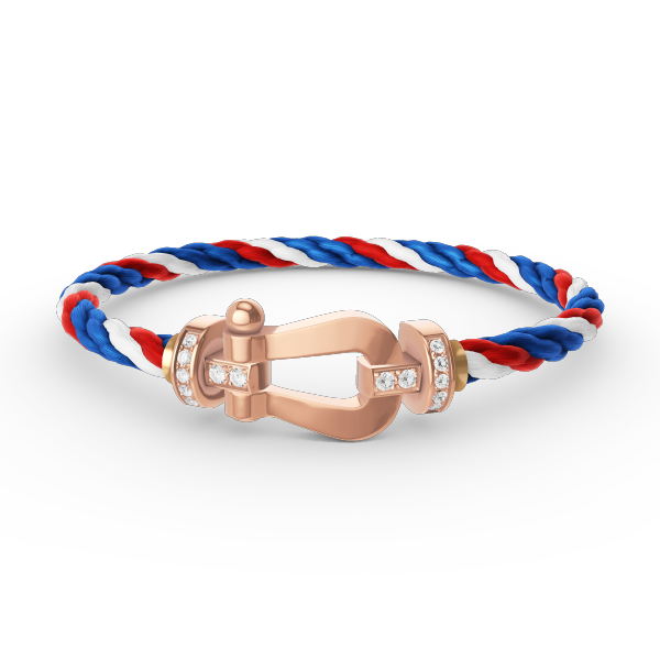 [Gaonasi]FORCE LARGE HORSESHOE HALF DIAMOND BRACELET ROSE GOLD