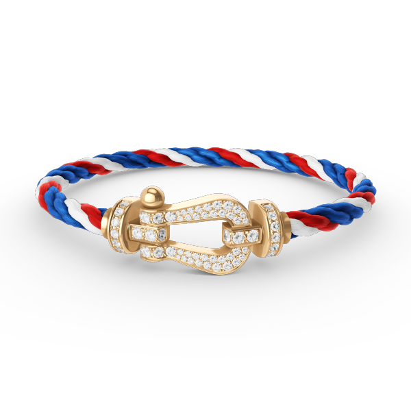 [Gaonasi]FORCE LARGE HORSESHOE FULL DIAMOND BRACELET GOLD
