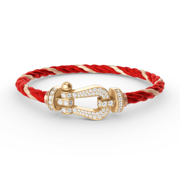 [Gaonasi]FORCE LARGE HORSESHOE FULL DIAMOND BRACELET GOLD