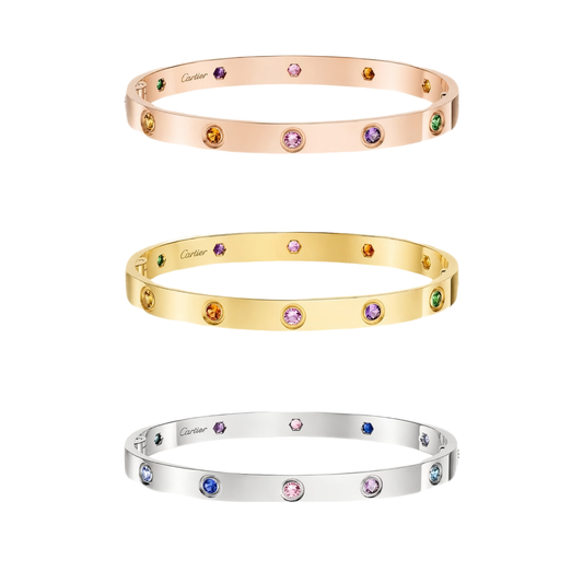 [Cadisa]2026 RAINBOW LOVE BRACELET 6.1MM  10 DIAMONDS