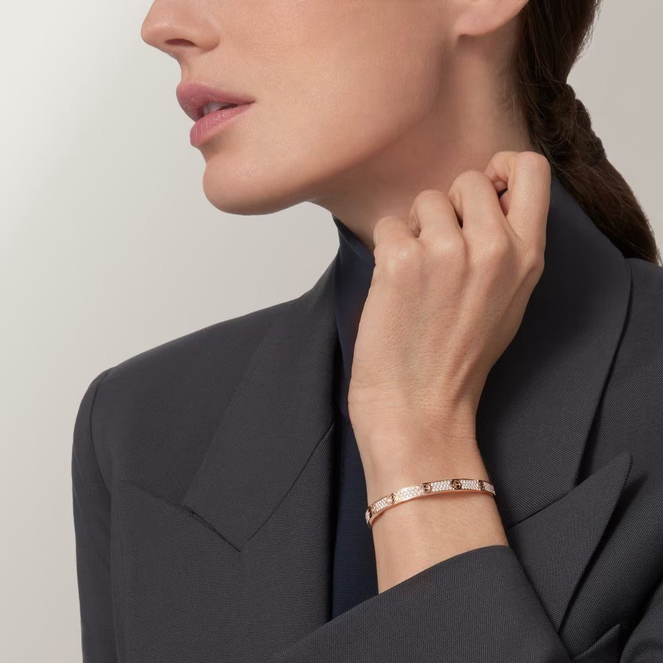 [Gaonasi Jewelry]LOVE BRACELET 4.8MM DIAMOND-PAVED