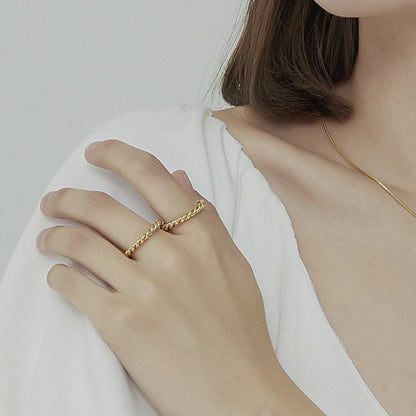 [Gaonasi]Melody Gold Twist Ring