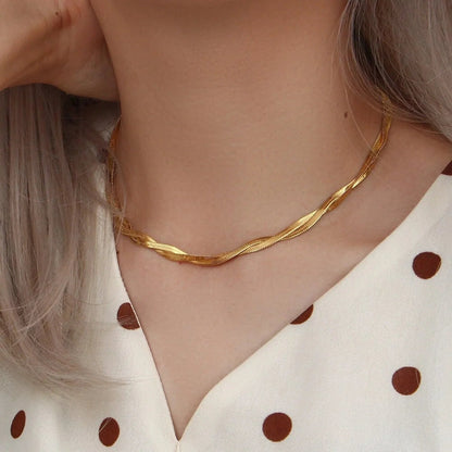 [Gaonasi]Lysa Twisted Chain Necklace