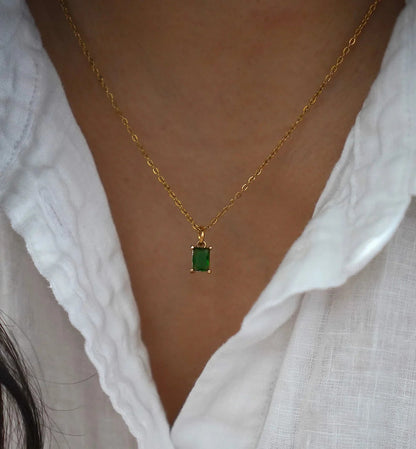 [Gaonasi]Emi Green Necklace