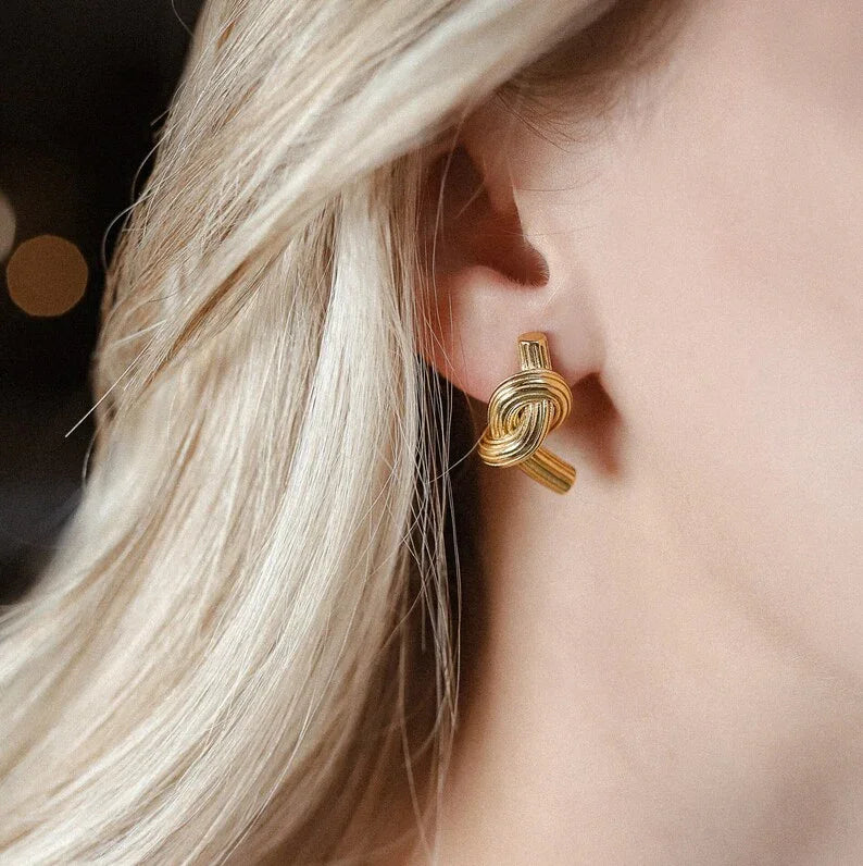 [Gaonasi]Briony Gold Earrings