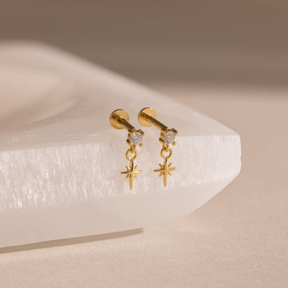 Diamond Star Flatback Studs