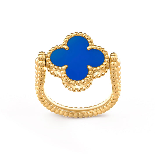 [Gaonasi]CLOVER RIVERSIBLE RING GOLD COLLECTION