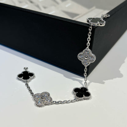 [Gaonasi] CLOVER 5 MOTIF ONYXS BRACELET COLLECTION