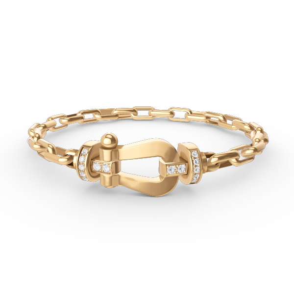 [Gaonasi]FORCE LARGE HORSESHOE CLASP  METAL BRACELET