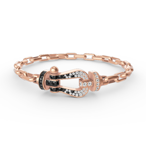 [Gaonasi]FORCE LARGE HORSESHOE CLASP  METAL BRACELET