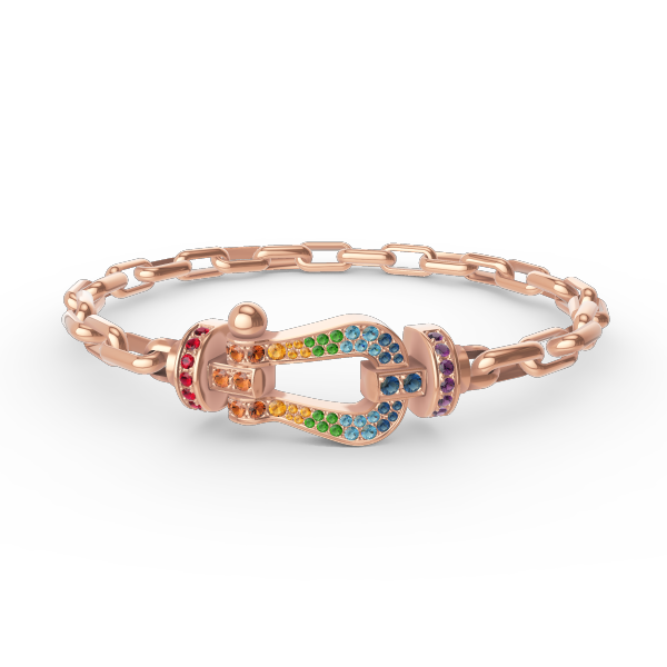 [Gaonasi]FORCE LARGE HORSESHOE CLASP  METAL BRACELET