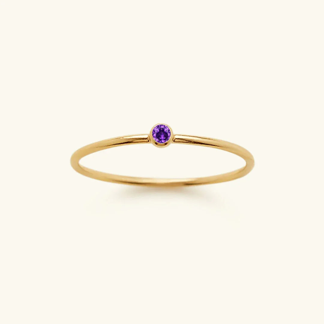 [Gaonasi]Amelia Birthstone Stacker Ring
