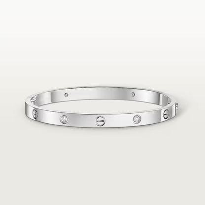 [Gaonasi Jewelry]LOVE BRACELET 4.8MM 4 DIAMONDS