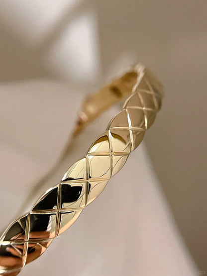 [Cadisa]KOKO CRUSH HALF DIAMONDS GLOD SILVER ROSE GOLD