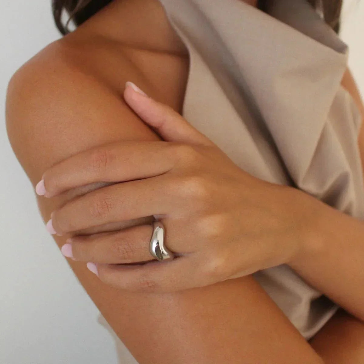 [Gaonasi]Lana Formless Gold Ring