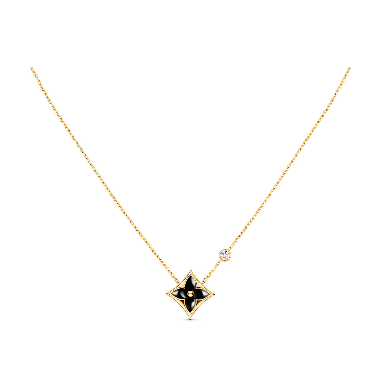 [Gaonasi]STAR BLACK MOP NECKLACE