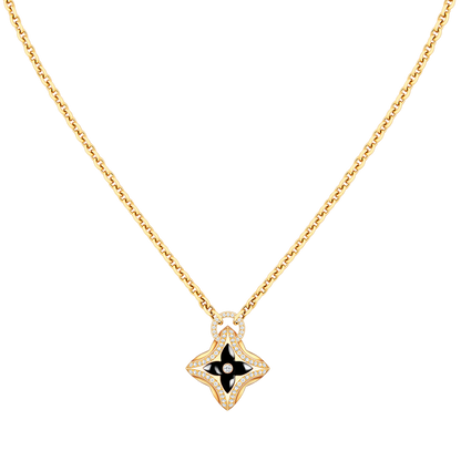 [Gaonasi]STAR PEDANT PINK GOLD DIAMOND NECKLACE