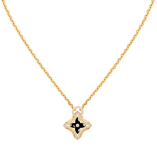 [Gaonasi]STAR PEDANT PINK GOLD DIAMOND NECKLACE