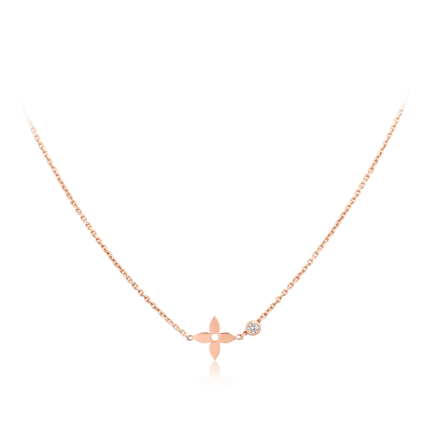 [Gaonasi]BLOSSOM PENDANT PINK GOLD AND DIAMOND