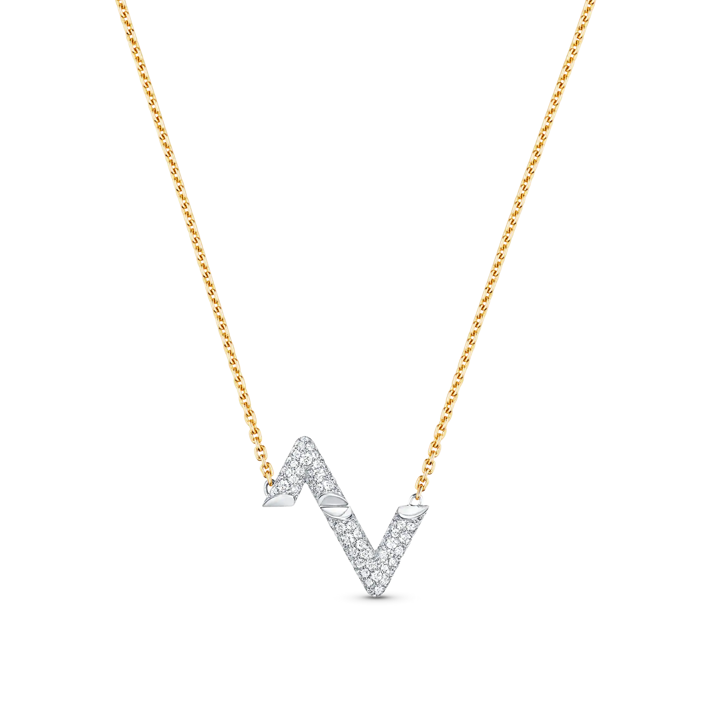 [Gaonasi]VOLT SILVER DIAMOND PEDANT NECKLACE